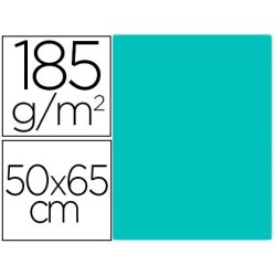 Cartulina guarro verde menta 50x65 cm 185 gr