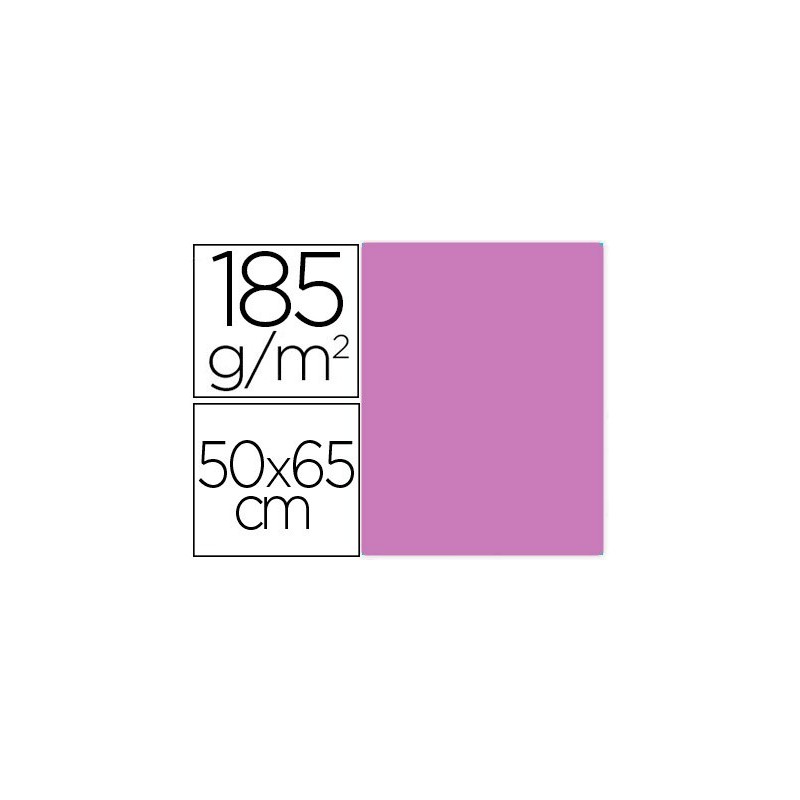 Cartulina guarro malva 50x65 cm 185 gr Cartulina guarro malva 50x65 cm 185 gr