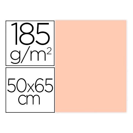Cartulina guarro carne 50x65 cm 185 gr