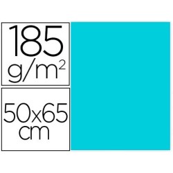 Cartulina guarro azul caribe 50x65 cm 185 gr