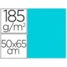 Cartulina guarro azul caribe 50x65 cm 185 gr