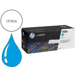 Toner hp 508a laserjet enterprise m552/553/577 cian 5.000 pag