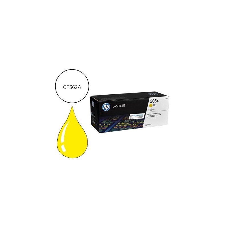 Toner hp 508a laserjet enterprise m552/553/577 amarillo 5.000 pag