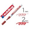 Rotulador edding punta fibra 751 rojo punta redonda 1-2 mm