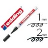 Rotulador edding punta fibra 751 negro punta redonda 1-2 mm