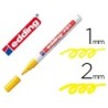 Rotulador edding punta fibra 751 amarillo punta redonda 1-2 mm