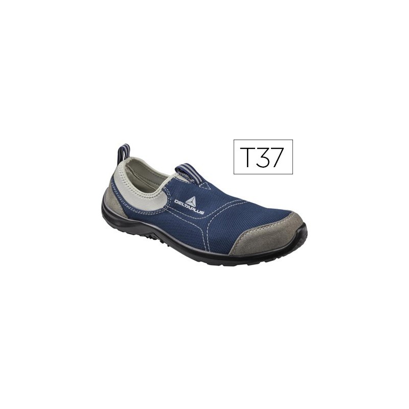 Zapatos de seguridad deltaplus de poliester y algodon con plantilla y puntera - color a zul marino talla 37 Zapatos de seguridad deltaplus de poliester y algodon con plantilla y puntera - color a zul marino talla 37