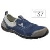 Zapatos de seguridad deltaplus de poliester y algodon con plantilla y puntera - color a zul marino talla 37