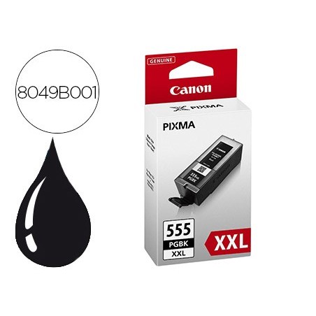 Ink-jet canon pgi-555 xxl pixma ip8750 / ix6850 / mx725 1.000 pag negro