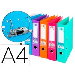 Archivador de palanca liderpapel a4 documenta forrado pvc con rado lomo 75 mm colores surtidos trending