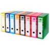 Archivador de palanca liderpapel a4 filing system forrado sin rado lomo 80 mm colores surtidos con caja y
