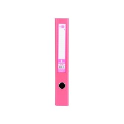 Archivador de palanca liderpapel folio documenta forrado pvc con rado lomo 52 mm rosa compresor metalico