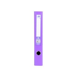 Archivador de palanca liderpapel folio documenta forrado pvc con rado lomo 52 mm lila compresor metalico