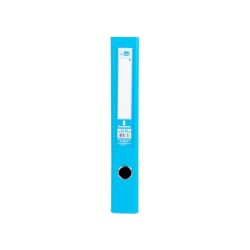 Archivador de palanca liderpapel folio documenta forrado pvc con rado lomo 52 mm celeste compresor metalico