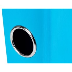 Archivador de palanca liderpapel folio documenta forrado pvc con rado lomo 52 mm celeste compresor metalico