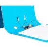 Archivador de palanca liderpapel folio documenta forrado pvc con rado lomo 52 mm celeste compresor metalico
