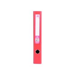 Archivador de palanca liderpapel folio documenta forrado pvc con rado lomo 52 mm rojo compresor metalico