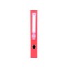 Archivador de palanca liderpapel folio documenta forrado pvc con rado lomo 52 mm rojo compresor metalico
