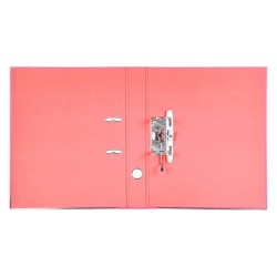 Archivador de palanca liderpapel folio documenta forrado pvc con rado lomo 52 mm rojo compresor metalico