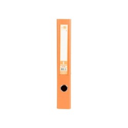 Archivador de palanca liderpapel folio documenta forrado pvc con rado lomo 52 mm naranja compresor metalico