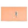 Archivador de palanca liderpapel folio documenta forrado pvc con rado lomo 52 mm naranja compresor metalico