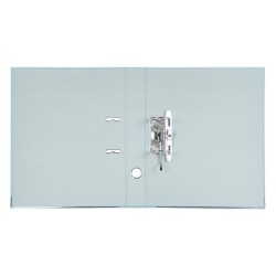Archivador de palanca liderpapel folio documenta forrado pvc con rado lomo 52 mm gris compresor metalico