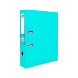 Archivador de palanca liderpapel folio documenta forrado pvc con rado lomo 75 mm verde claro compresor