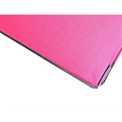 Archivador de palanca liderpapel folio documenta forrado pvc con rado lomo 75 mm rosa compresor metalico