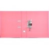 Archivador de palanca liderpapel folio documenta forrado pvc con rado lomo 75 mm rosa compresor metalico