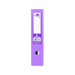 Archivador de palanca liderpapel folio documenta forrado pvc con rado lomo 75 mm lila compresor metalico