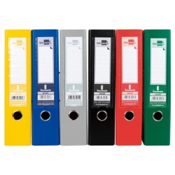 Archivador de palanca liderpapel a4 documenta forrado pvc con rado lomo 75 mm colores surtidos classic