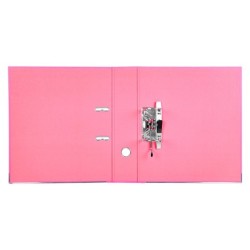 Archivador de palanca liderpapel a4 documenta forrado pvc con rado lomo 75 mm rosa compresor metalico