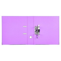Archivador de palanca liderpapel a4 documenta forrado pvc con rado lomo 75 mm lila compresor metalico