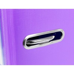 Archivador de palanca liderpapel a4 documenta forrado pvc con rado lomo 75 mm lila compresor metalico