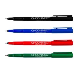 Rotulador q-connect punta de fibra fine liner negro 0,4 mm