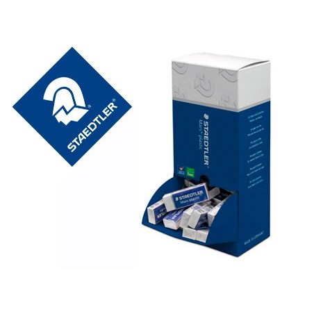 Goma de borrar staedtler mars plastic 526/50 expositor de 40 unidades