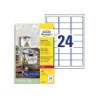 Etiqueta adhesiva resistente avery poliester blanco 3,9 mm 63,5x33,9 mm laser pack de 480unidades