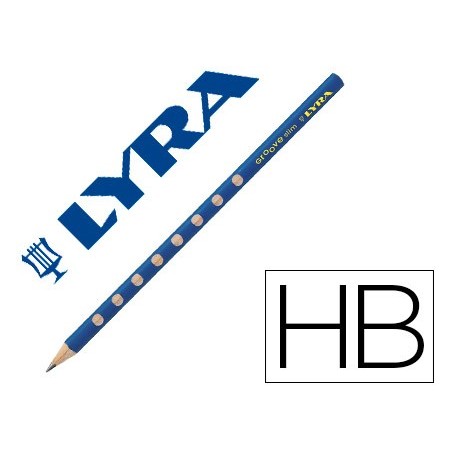 Lapices de grafito lyra groove slim mina hb