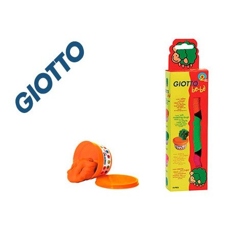 Pasta para modelar giotto bebe pack 3 colores surtidos dermatologicamente testada