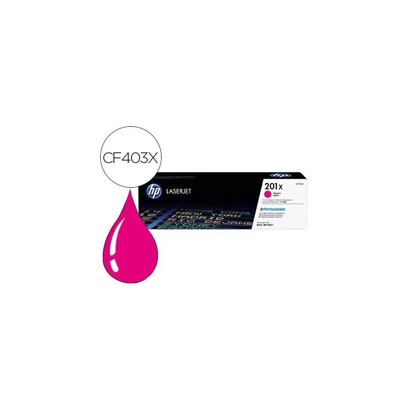 Toner hp 201x laserjet pro m252 /mfp m277 magenta 2.300 pag