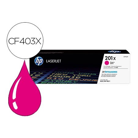 Toner hp 201x laserjet pro m252 /mfp m277 magenta 2.300 pag
