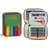 Plumier escolar alpino color pequeño doble cremallera