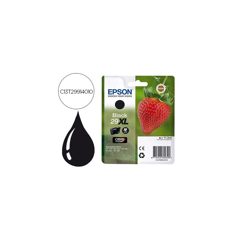Ink-jet epson home 29xl t2991 xp435/330/335/332/430/235/432 negro 450 pag