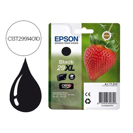 Ink-jet epson home 29xl t2991 xp435/330/335/332/430/235/432 negro 450 pag