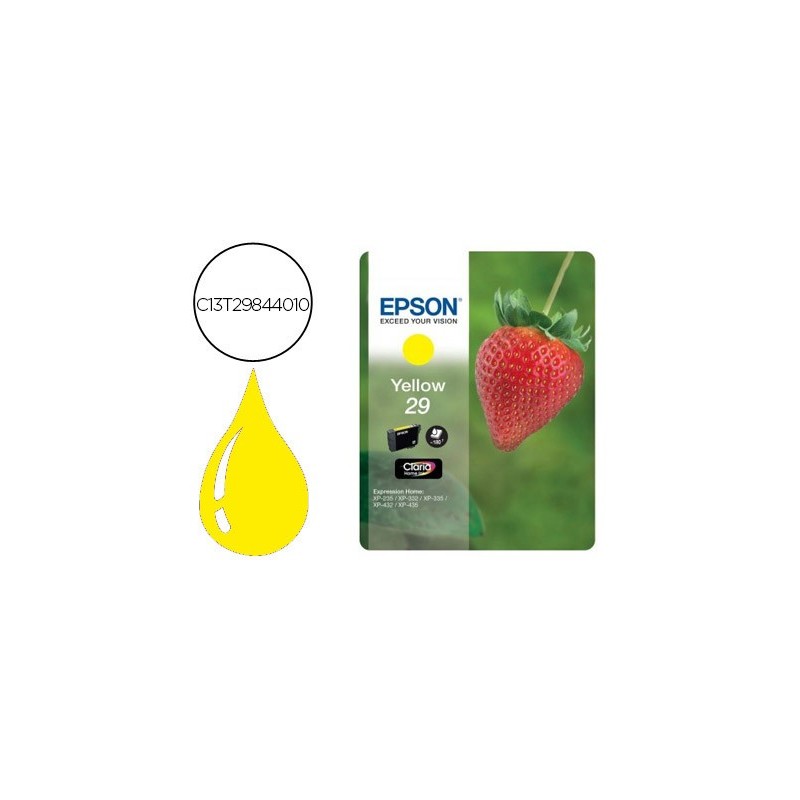 Ink-jet epson home 29 t2984 xp435/330/335/332/430/235/432 amarillo 175 pag