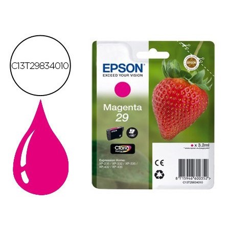 Ink-jet epson home 29 t2983 xp435/330/335/332/430/235/432 magenta 175 pag