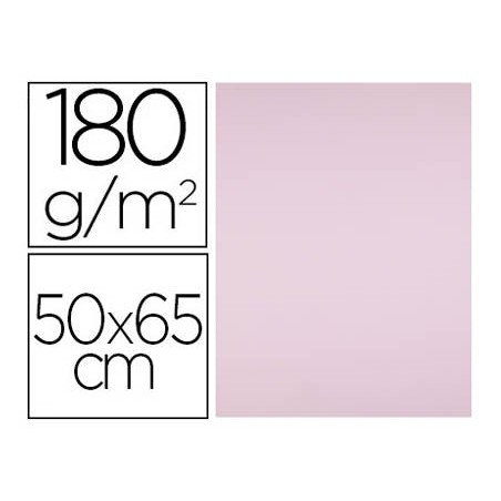 Cartulina liderpapel 50x65 cm 180g/m2 rosa paquete de 25 hojas