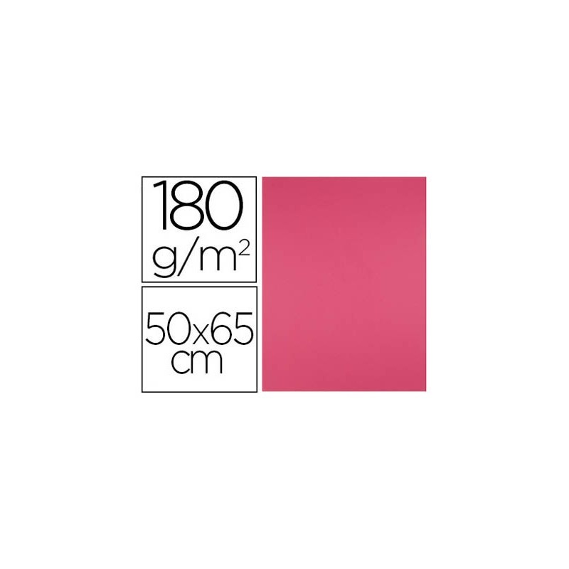 Cartulina liderpapel 50x65 cm 180g/m2 fucsia paquete de 25 hojas