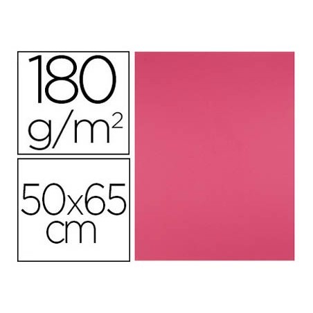 Cartulina liderpapel 50x65 cm 180g/m2 fucsia paquete de 25 hojas