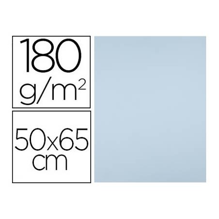Cartulina liderpapel 50x65 cm 180g/m2 azul paquete de 25 hojas